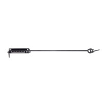 Crochet de crémaillère 500mm avec platine d\'arrêt ajustable - Alberts