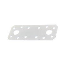Platine d\'assemblage 96 x 35 x 2,5 mm galvanisé blanche - Alberts