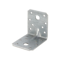 Équerre renforcée d\'assemblage 70 x 70 x 55 mm galvanisé - Alberts