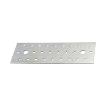 Platine multi-trous 200 x 60 x 2mm galvanisé - Alberts