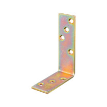 Équerre de chaise 100 x 100 x 19mm galvanisé bichromaté - Alberts