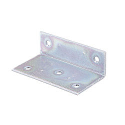 Équerre large côtés inégaux 40 x 25 x 75mm galvanisé bichromaté - Alberts