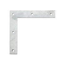 Équerre d\'angle 120 x 120 x 20mm galvanisé - Alberts