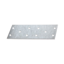 Platine multi-trous 115 x 40 x 2mm galvanisé - Alberts
