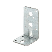 Équerre renforcée d\'assemblage 50 x 90 x 50mm galvanisé - Alberts