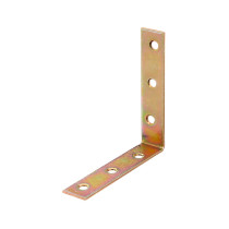 Équerre de chaise 90 x 90 x 19mm galvanisé bichromaté - Alberts