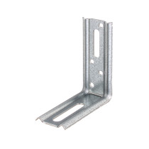 Équerre 2 pans angle à 90° 80 x 70 x 30mm galvanisé - Alberts