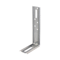 Équerre 2 pans angle à 90° 140 x 70 x 30mm galvanisé - Alberts