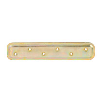 Platine d\'assemblage emboutie 180 x 40 x 2mm galvanisé bichromaté - Alberts