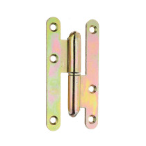 Paumelle universelle Paris gauche 110 x 55 x 3mm galvanisé bichromaté - Alberts