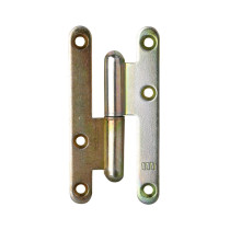 Paumelle universelle Paris droite 110 x 55 x 3mm galvanisé bichromaté - Alberts