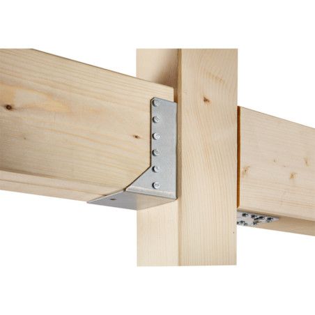 Support U ailes intérieures 76 x 152mm galvanisé - Alberts