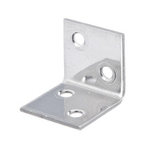 Équerre large côtés égaux 30 x 30 x 30mm inox - Alberts