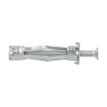 10 chevilles métal à expansion Ø4 x 33mm + vis tête fraisée Ø4 x 43mm Molly