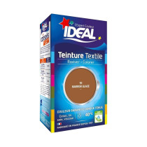 Teinture liquide pour textile marron glacé Ideal 40ml
