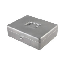 Caisse métallique à clé - 15 x 11 x 8 cm