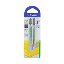 Lot 2 lames scie sauteuse T bois tendre et agglo 100mm Tivoly
