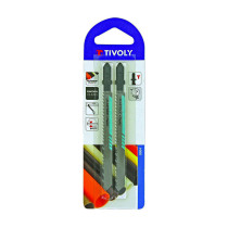 Lot 2 lames scie sauteuse T plastique 100mm Tivoly