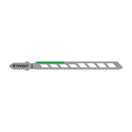 Lot 2 lames ajourées scie sauteuse T bois mélaminé 100mm Tivoly