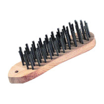 Brosse violon manche bois garniture acier L190mm Tivoly