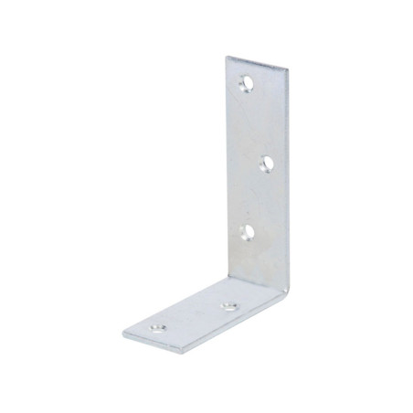 Boite 20 équerres de poutre côtés inégaux 75 x 150 x 40mm galvanisé bichromaté - Alberts