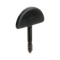 Butée de volet droite 21 x 34.5mm noir - Alberts