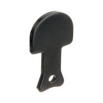 Butée de volet droite Ø6mm 28 x 32mm noir - Alberts