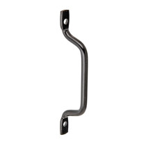 Poignée de porte 159 x 13mm noir - Alberts