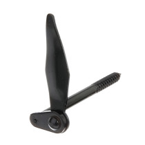 Arrêt de volet Marseillais à visser 130mm noir - Alberts