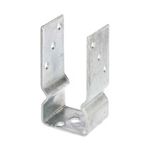 Ancre de poteau en U 71 x 150mm galvanisé - Alberts