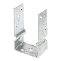 Ancre de poteau en U 91 x 150mm galvanisé - Alberts