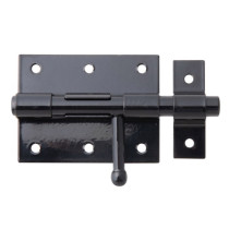 Verrou box bouton 80 x 116mm noir - Alberts
