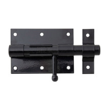 Verrou box bouton 95 x 135mm noir - Alberts