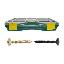 Coffret vis de penture Ref 310/313 Torx acier zingué bichromaté/noir Ø6 460 pcs - Viswood