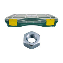 Coffret écrous hexagonaux Ref 934 Hu acier zingué blanc 532 pcs - Viswood