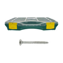 Coffret vis bois et agglo Ref 112 tête fraisée Torx inox A2 1055 pcs - Viswood
