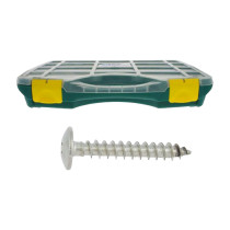 Coffret vis de penture Ref 312 tête ronde large Torx inox A2 340 pcs - Viswood