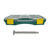 Coffret vis autoperceuses Ref 750420Z tête fraisée empreinte Pozidriv inox A2 1110 pcs - Viswood
