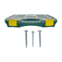 Coffret vis autoperceuses Ref 7504K/7504MH/75040H têtes Philips zingué blanc 2345 pcs - Viswood