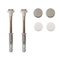 Kit 2 fixations pour WC / bidet dans sol 6 x 70mm inox - Batifix