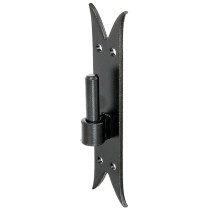 Gond platine noir queue de carpe 13mm x 205mm Ø16 - Alberts