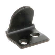 Butée de volet coudée à visser noire 28 x 26mm Ø6 - Alberts