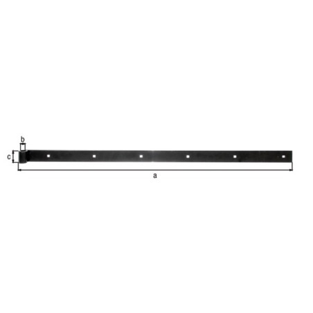 Penture droite Ø14 x 800 x 50mm galvanisé - Alberts Penture droite Ø14 x 800 x 50mm galvanisé - Alberts