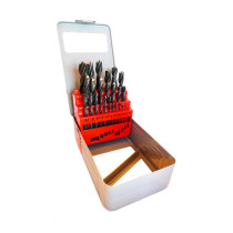 Coffret métallique 25 forets métaux HSS titane Ø1 à 13mm - Riss