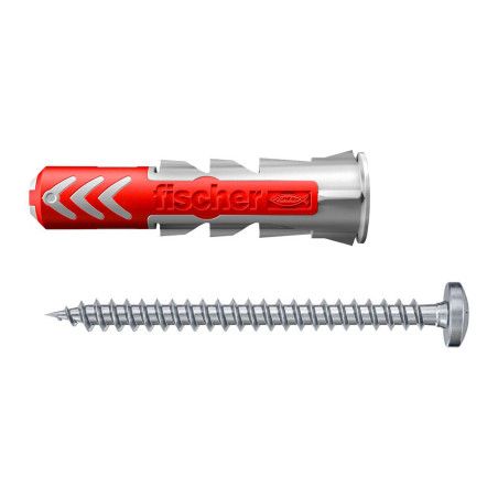 Boite 50 chevilles bi-matière Ø6 x 30mm + vis DuoPower - Fischer