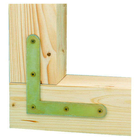 Boite 20 équerres d'angle rond 150 x 150 x 20mm galvanisé - Alberts