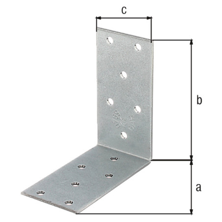 Equerre d'assemblage 80 x 80 x 40mm - Alberts