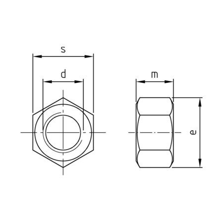 Boite écrous hexagonaux filetage fin inox A4 - Vis Expert