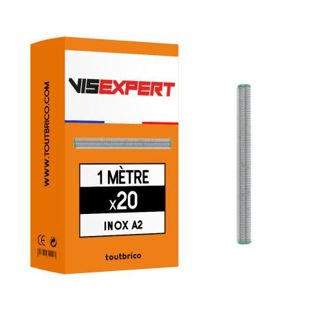 Boite tige filetée 1m inox A2 - Vis Expert