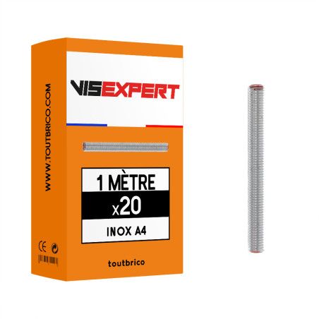 Boite tige filetée 1m inox A4 - Vis Expert
